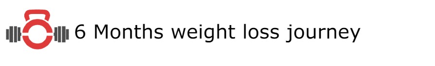 6 Months weight loss&nbsp;journey