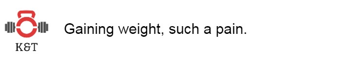 Gaining weight, such a&nbsp;pain.